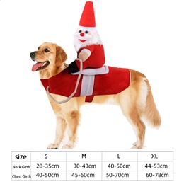 Dog Apparel Christmas Pet Costume Dog Clothes for Large Dog Clothing Puppy Ropa Perro Funny Santa Claus Cowboy Clothing For Cats 231110