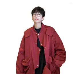 Men's Jackets Spring Product Korean Personalised Pilot Jacket Fashion Brand Loose Casual Versatile Coat Baseball Clothing