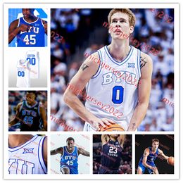 Tredyn Christensen 2023 XII BYU Cougars Basketball Jersey Braeden Moore Tanner Toolson Richie Saunders Atiki Ally Atiki Trevin Knell BYU Jerseys Custom Stitched