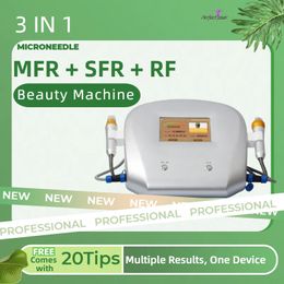 Micro Needle 2 In 1 Fractional Rf Needling Machine Anti Wrinkle Massage Skin Body Tightening Machine Face Lifting Acne Scars Stretch Mark