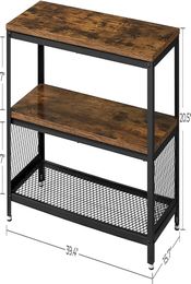 TV Stand with Storage Shelves for 43inch Televisions Entertainment Centre for Living Room Rustic Brown8109195