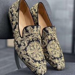 Designer homens sapatos de casamento de couro real sapatos formais apontou toe vestido sapatos festa mocassins sapato com caixa no498