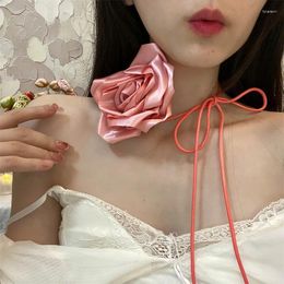 Pendant Necklaces Flower Neck Chain Choker Elegant Style Design Necklace 2023 Collar Accessories For Women