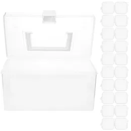 Jewellery Pouches Transparent Bin Mini Plastic Storage Rings Lid Small Case Cases Ear Studs Organiser