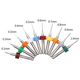 0.1mm - 1.0mm 1.1 - 2mm 2.1 - 3.0mm Tungsten Steel PCB Print Circuit Board Carbide Micro Drill Bits Tool for SMT CNC 500pcs/lot