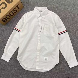 2023 New designer womens t shirt high-end White Oxford Long Sleeve Couples Same Style High Grade Outwear Casual Loose Shirt Generation