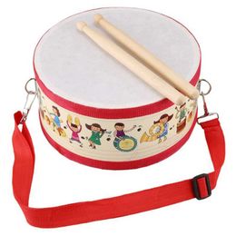 Drums Percussion Drum Wood Kids Early Educational Musical Instrument For Children Baby Toys Beat Instrument Hand Drum Toys