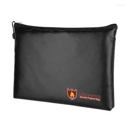 Storage Bags High Quality Anti Fire Water Fireproof Waterproof Office File Bag Financial Bill Product