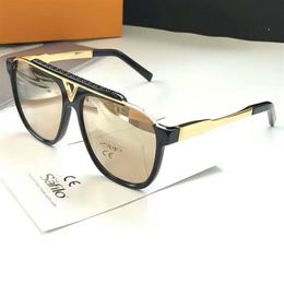 Luxury-Men Pilot mascot sunglasses gold black gold Sonnenbrille Luxury Designer Sunglasses Classic Glasses new with box232A