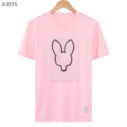 Mens T-Shirts skull Bunny Pattern Top Cotton O-Neck T shirt print ghost rabbit Polo shirt summer mens Tee luxury designer T shirts Half Sleeves4KXF