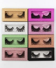 3D Individual Eyelashes Eye Lash Packaging Box Handmade Natural Black Cotton Stalk Makeup Eyelash Pack2526294