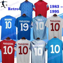 86 87 88 89 90 91 92 Retro soccer jerseys NAPOLES #10 Maradona 1986 1987 1988 1989 1990 1991 1992 1993 20 21 Naples vintage football shirt Giordano Carnevale Careca