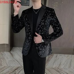 Mens Suits Blazers Sequin Design Men Singer DJ Stage Suit Jacket Wedding Business Casual Dress Coat Blazer Masculino Veste Homme 231110