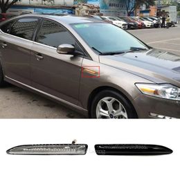 Smoke Dynamic LED Side Marker Light Amber Turn Signal Blinker Lamp For Ford Mondeo Mk4 Hatchback Saloon Estate (BA7) 2007-2015