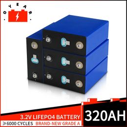 Grade A lifepo4 battery 320AH 3.2V Rechargeable lithium iron phosphate battery Deep Cycle lfp marine batteri for EV RV Boat Cart