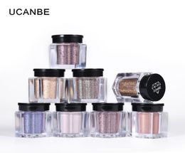 UCANBE 8 PcsSet Shimmer Eyeshadow Powder Makeup Set Glitter Pigment Eyes Shadow Loose Powder Waterproof Nude Eye Cosmetic5189181