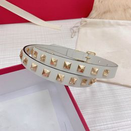 Belts for women designer classic solid Colour gold Luxury designers belt Vintage Pin needle Buckle Beltss 2 Colours Width 2.0 cm Casual fashion nice