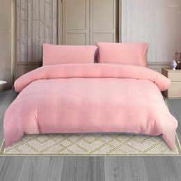 Bedding Sets King Duvet Cover Set With 2 Pillow Shams Super Soft And Comfortable Luxurious Comforter Pink