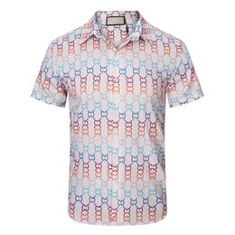Designer women's clothing 20% off Summer Button Down Bowling Men ROYAL REBELLION BAROCCO Print Dress Casual Silk Shirt M-3XL