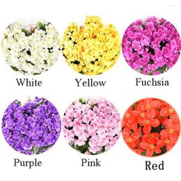 Decorative Flowers Artificial Vine Simulated Flower Violet Fake Plastic Wall Hanging Park Balcony Yard Stage Wedding Decoration