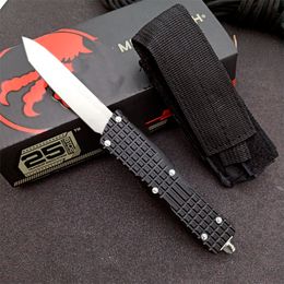 8.07" Micro tech Navy Automatic Knife T6-6061 Aluminium alloy Handle Camping Outdoor Tactical Combat Self-defense Knives EDC Pocket Knifes wilderness survival tool