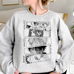 Women's Hoodies Jujutsu Kaisen Women Anime Streetwear Funny Pullover Pulls Long Sleeve Top Hooded Shirt