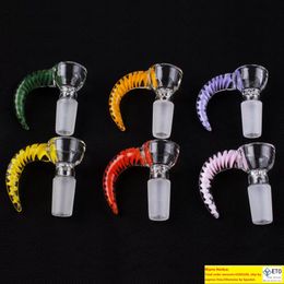 Smoking Accessories herb tobacco glass bowl male for bong beaker high quanlity USA Colours