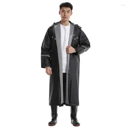 Raincoats Protective Hooded Raincoat Long Rainstorm Adult Reflective High Quality Travel Impermeable Portable Regenjas Rain Gear