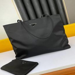 tote handbags Ladies Luxury Designer Bag Parachute Material Shoulder Bags Anti-Wrinkle Thin Large Capacity Shopping Bag Silver Chain Decorative handbag