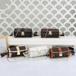 wallet Beauty designer bag Case Reverse Coated Canvas Petite Size Crossbody Removable Strap Drum Shoulder Bag One Handle Cylinder Mini Bag