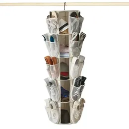 Flatware Sets Canvas Carousel Organiser - Closet Storage-Hanging Storage