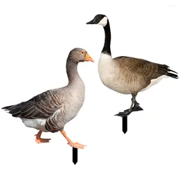 Garden Decorations Yard Silhouette Stake Animal Stakes Duck Outdoor Courtyard Decoration