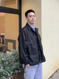 Men's Jackets BM Star Style Japanese Military Loose Fitting Work Mens Jacket Streetwear Trendy Coat Safari Harajuku