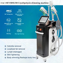 RF HIEMT machine Cryo Cryolipolysis Machine Fat Freezer Cellulite Reduction Fat Freezing Beauty Equipment Surrounding Cooling Applicator lose Weight Machine