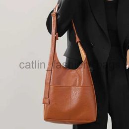 Shoulder Bags Fasion Paern Bucket Bag Autumn Winter Double Pocket Women Underarm Bag Purse PU Leater Female Bagcatlin_fashion_bags