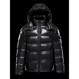 Designer Mens Jacket Shiny Matte Winter Windproof Warm Down Hooded Jackets Couple Sweatshirts Hip Hop Trench Coat Asian Size Drop De Dhflm