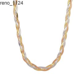 Fashion Necklace tarnish Stainless Steel Gold Filled Herringbone flat Snake Chain Necklace Choker Fashion Jewellery For Women set