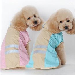 Dog Apparel Waterproof Raincoat Reflective Dogs Rain Jacket Safety Rainwear Trench Coat Costumes