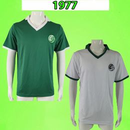 1976 1977 NEW YORK COSMOS Soccer Jerseys 76 77 retro PELE home away green Vintage football shirt Classic Chinaglia Alberto Beckenbauer Messing uniform fans versoni