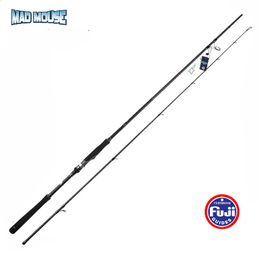 Boat Fishing Rods MAD MOUSE Full Fuji High Carbon 2.4/2.7/2.9m MH Fishing Rod Japan Quality Sea Bass Ligth Shore Jigging Rod Spinning Rod 231109