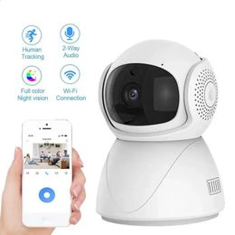 IP Cameras FHD WIFI PTZ Camera IP CCTV Security Protector Surveillance Wireless Camera Smart Auto Tracking Baby Monitor with Alexa 231109