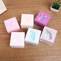 Jewelry Pouches Arrive Creative Box Packaging Ribbon Bow Bracelet Watches Kraft Paper 9x8.5x5.5 Cm Gift Cases With Pollow