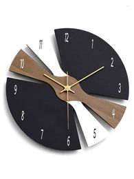 Wall Clocks Nordic Large Clock Modern Wood Silent Watches Creative Luxury Home Decor Living Room Decoration Gift Ideas