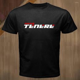 Men's T Shirts Top Yam Super Tenere Shirt Black White Colour Short-sleeved Men Fitness Clothing Slim Fit O-neck Tee Print Casual