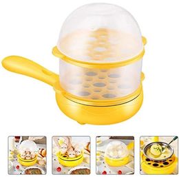 Mini Electric Egg Omelette Cooker Eggs Boiler Food Steamer Pancake Fried Steak Non-stick Pan Multifunction Electric Skillets Ljvst