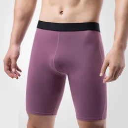 Underpants Mens Underwear Stretch Long Boxershorts Breathable Comfort Sport Boxer Shorts Middle Waist Panties Lengthening Wear Resistant