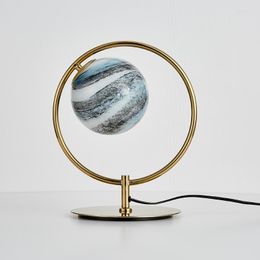 Table Lamps Nordic Minimalist Bedroom Bedside Lamp Designer Creative Personality Planet Villa Living Room Study