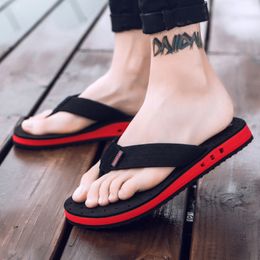 Slippers Summer Men s Cool And Breathable Flip Flops Outside Non Slip Sandals Massage Thick Base Slipper Big Size 38 48 230410