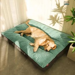 kennels pens Pet Supplies Big Dog Mat Corduroy Pad for Medium Large Dogs Oversize Pet Sleeping Bed Big Thicken Dog Sofa Removable Washable 231109