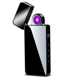 Lighters Portable Charge Usb Charging Rotate Arc Plasma Eletronic Pulse Infrared Sense Touch Induction Windproof Lighter